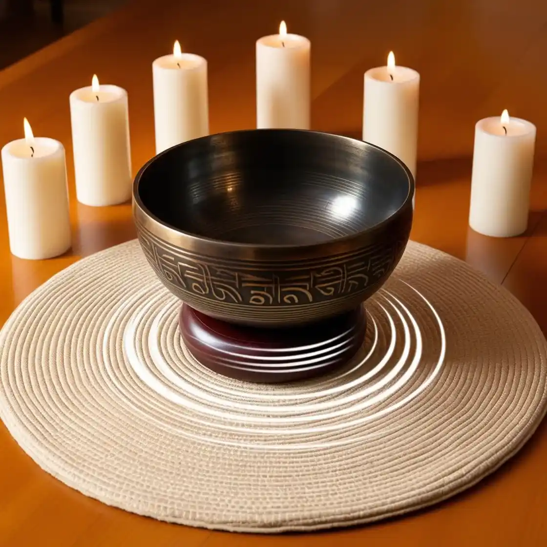 Tibetan Singing Bowls Used For Meditation And Sound Therapy